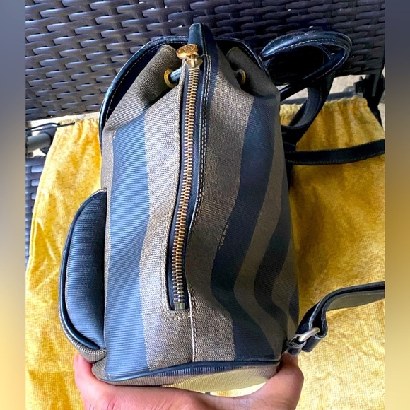 Fendi Penguin Print Leather Backpack - Picture 8 of 15